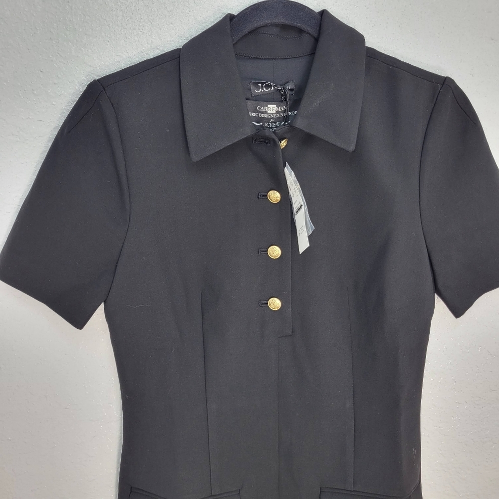 J Crew Parc dress in four-season stretch $188 Retail Black Classic LBD CN571 - Picture 7 of 15